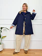 Gideon Trench Coat Blue 5047-3  - thumbnail 2