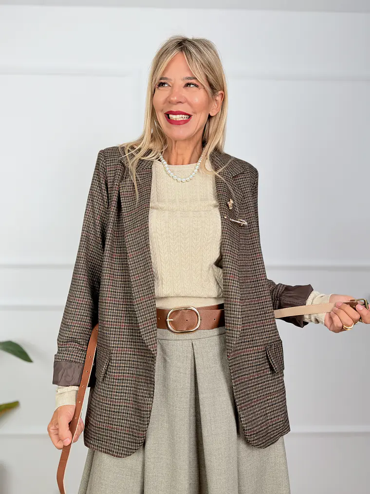 Crispin Blazer Brown 4182 1