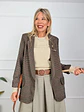 Crispin Blazer Brown 4182 - thumbnail 1