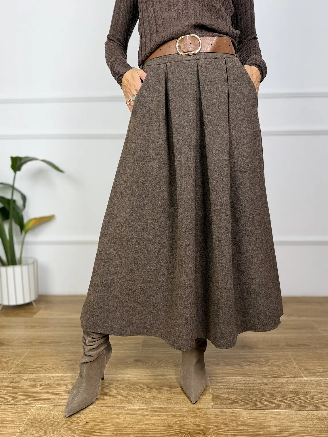 Winter Skirt Brown 52123FL1   4
