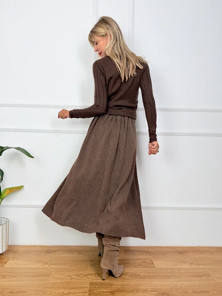 Winter Skirt Brown 52123FL1   3