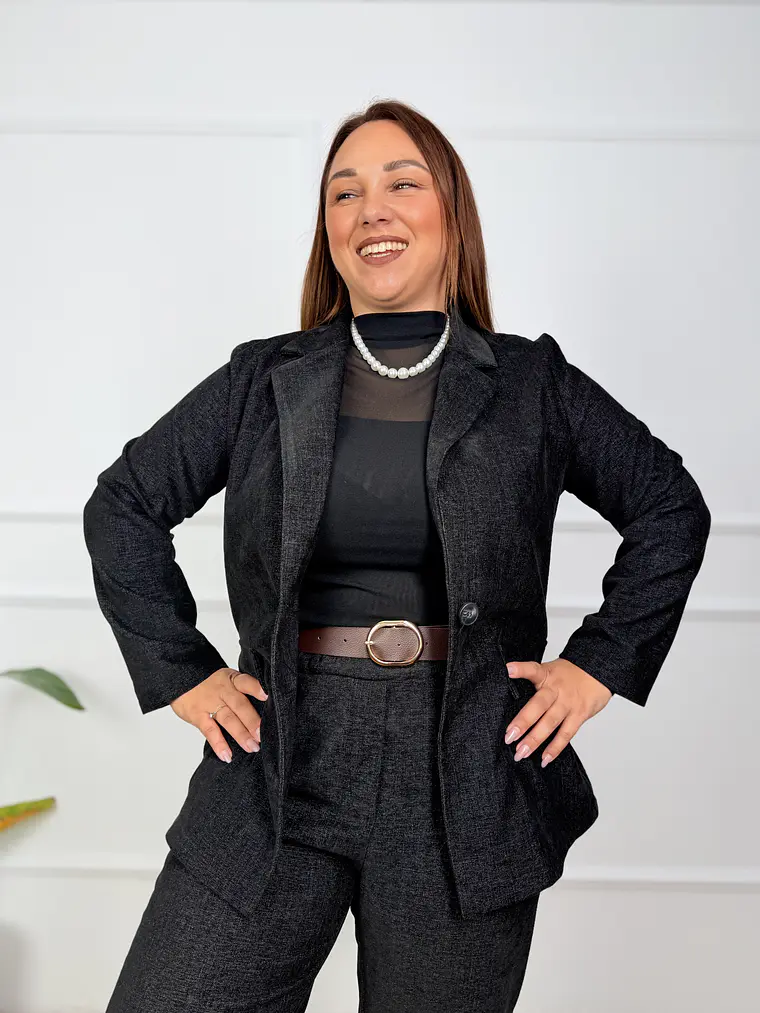 Holly Blazer Black 23689  1