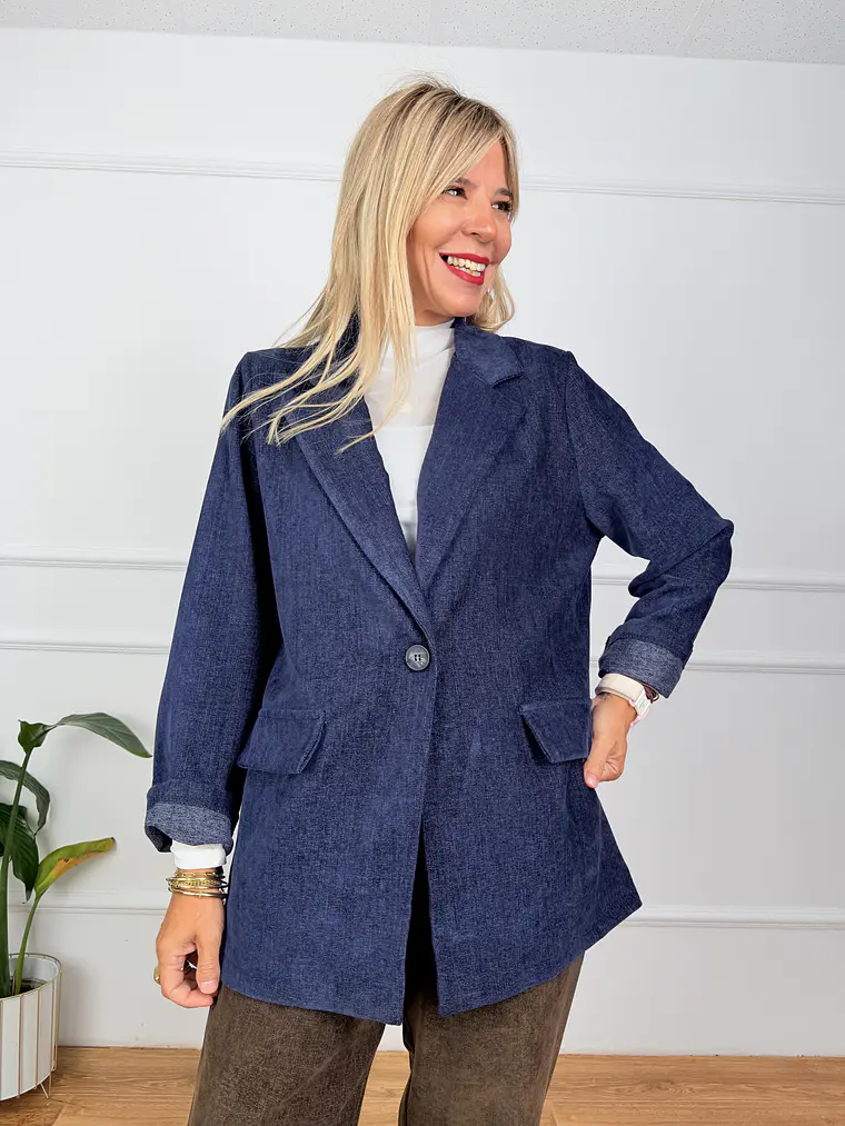 Holly Blazer Blue 23689 1