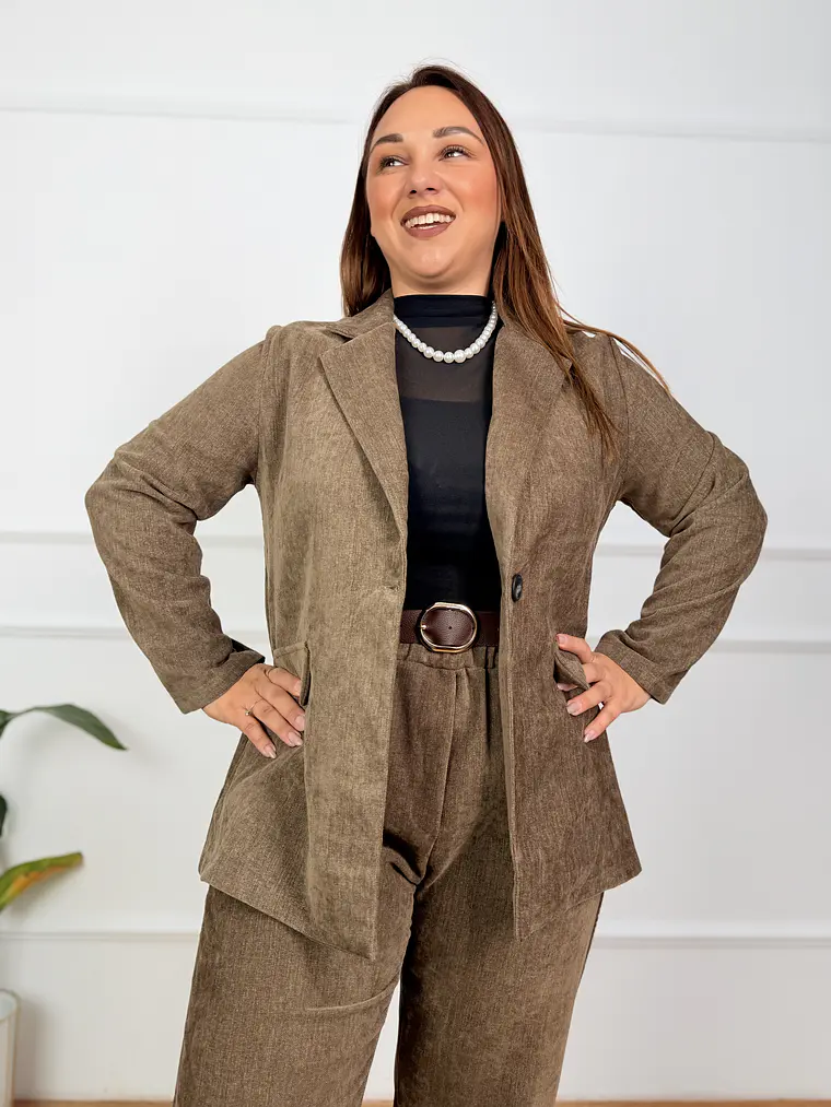 Holly Blazer Brown 23689  1