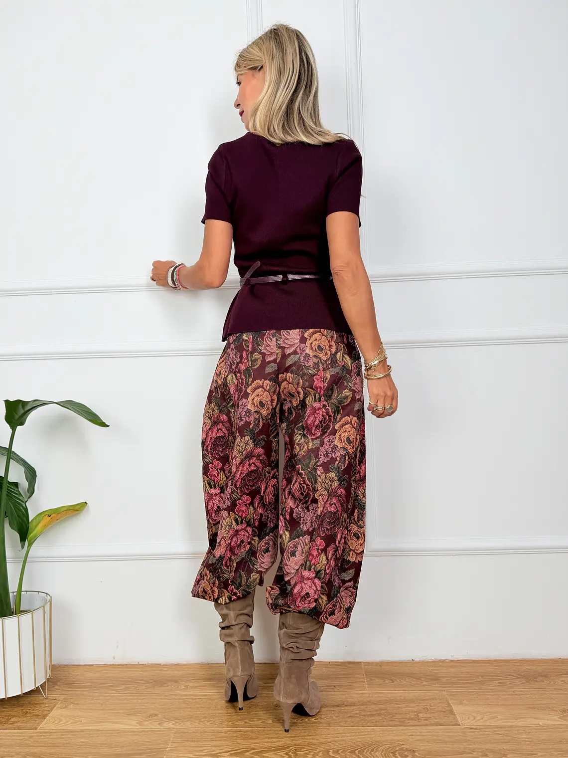 Bruno Blouse Wine 5360   4