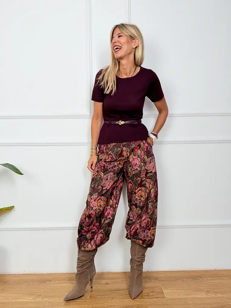 Bruno Blouse Wine 5360   3