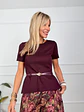 Bruno Blouse Wine 5360   - thumbnail 1