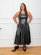 Shadow Leather Dress Black 58316  - thumbnail 1