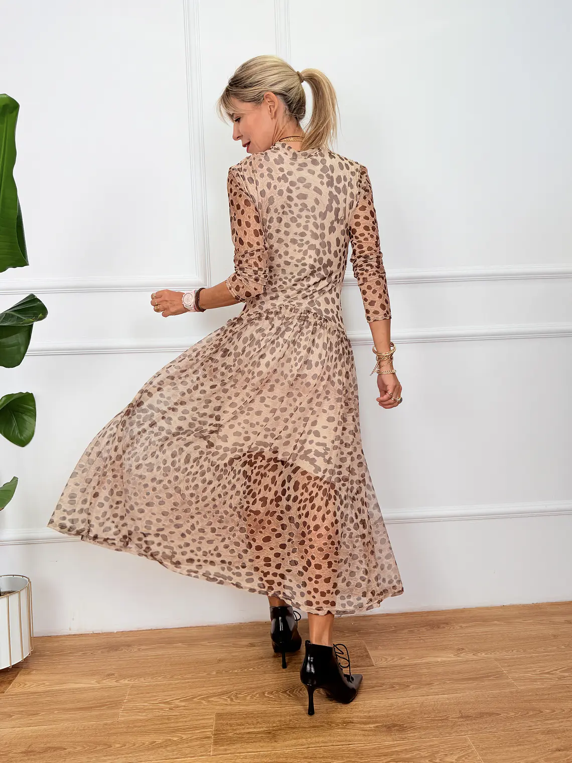 Marigold Dress Beige 13175 3