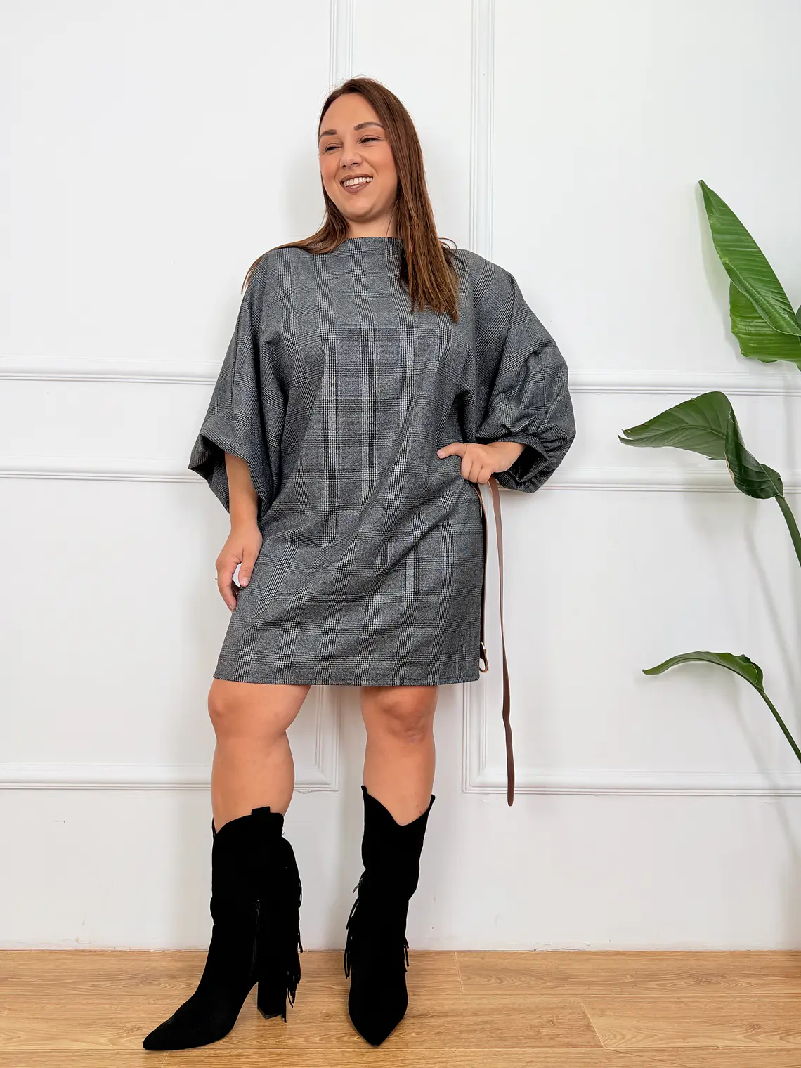 Casper Mini Dress Grey 35526  2