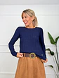 Latte Blouse Blue 68876   - thumbnail 1
