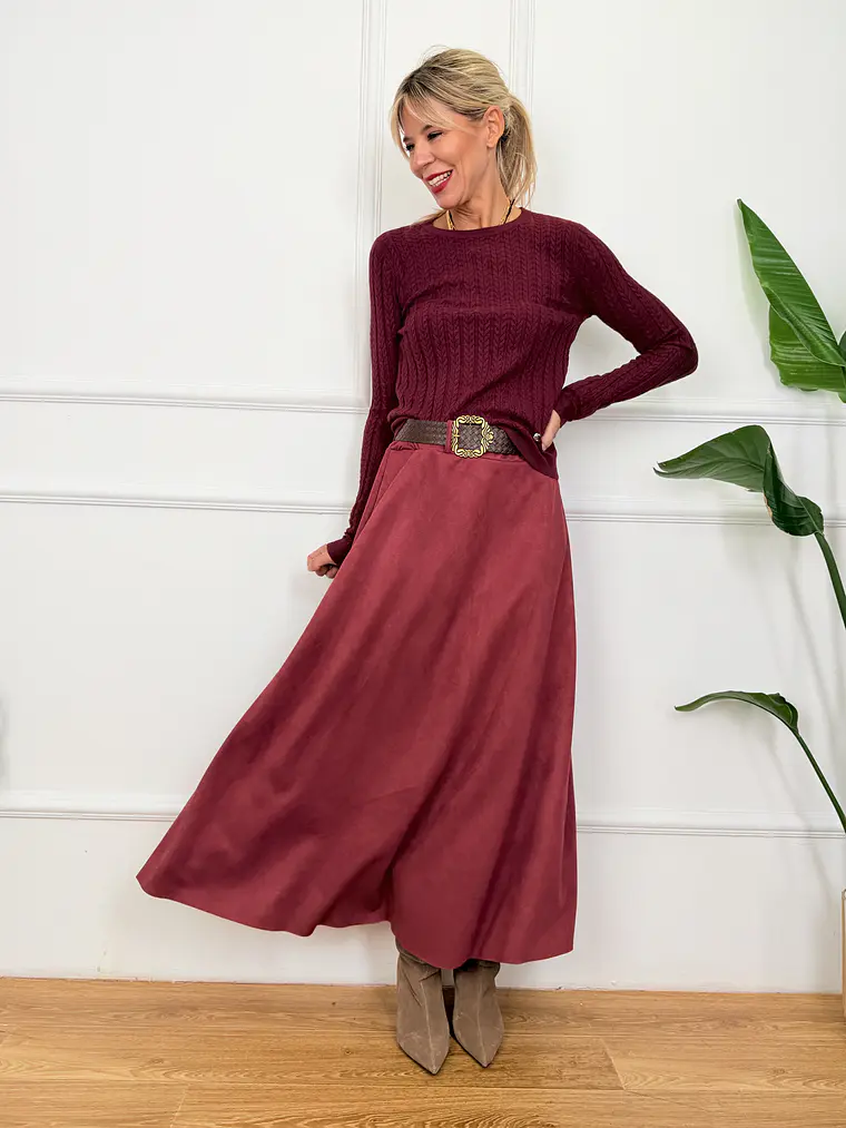 Latte Blouse Wine 68876 3