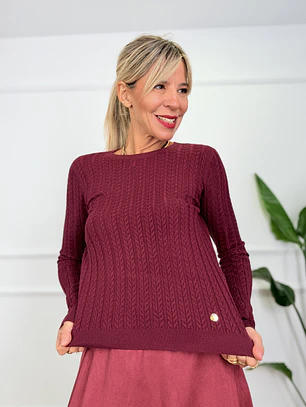Latte Blouse Wine 68876