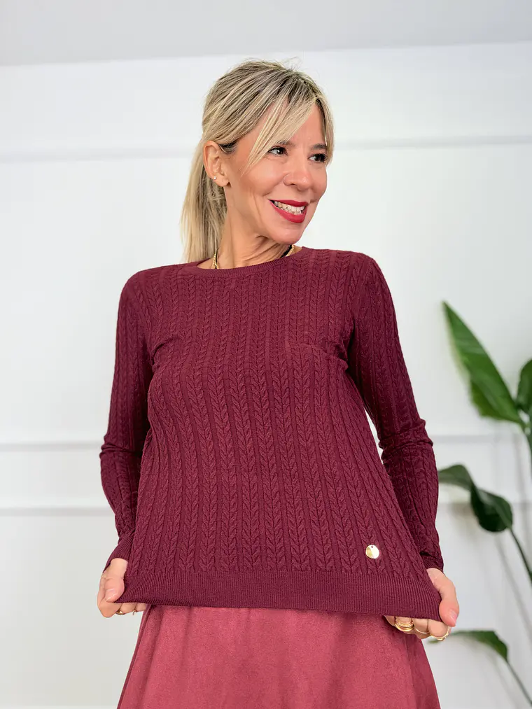 Latte Blouse Wine 68876 1