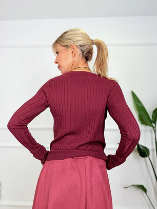 Latte Blouse Wine 68876