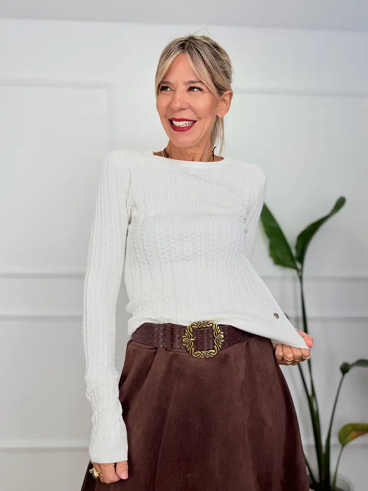 Latte Blouse White 68876   1