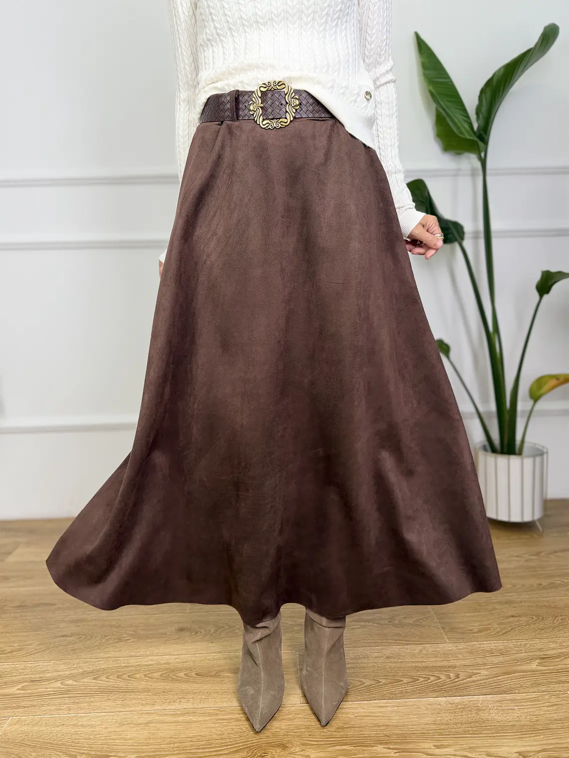 Hazel Skirt Brown 26905   4