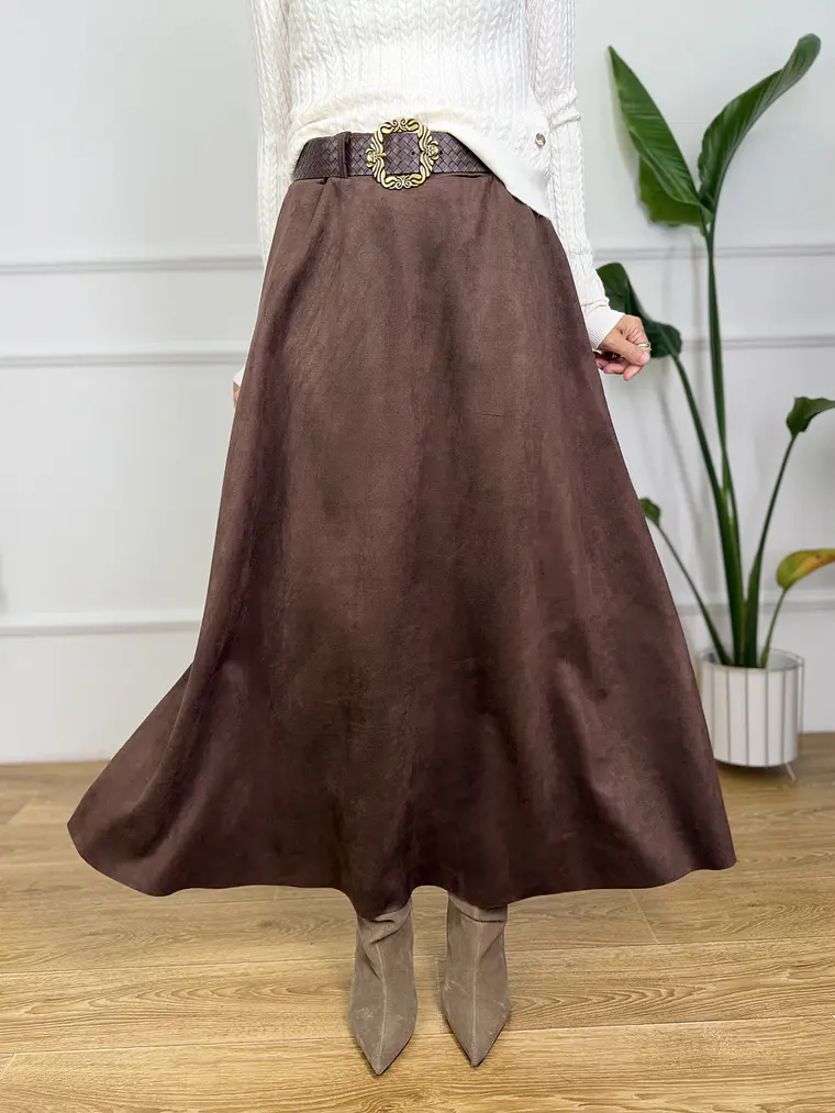 Hazel Skirt Brown 26905   4
