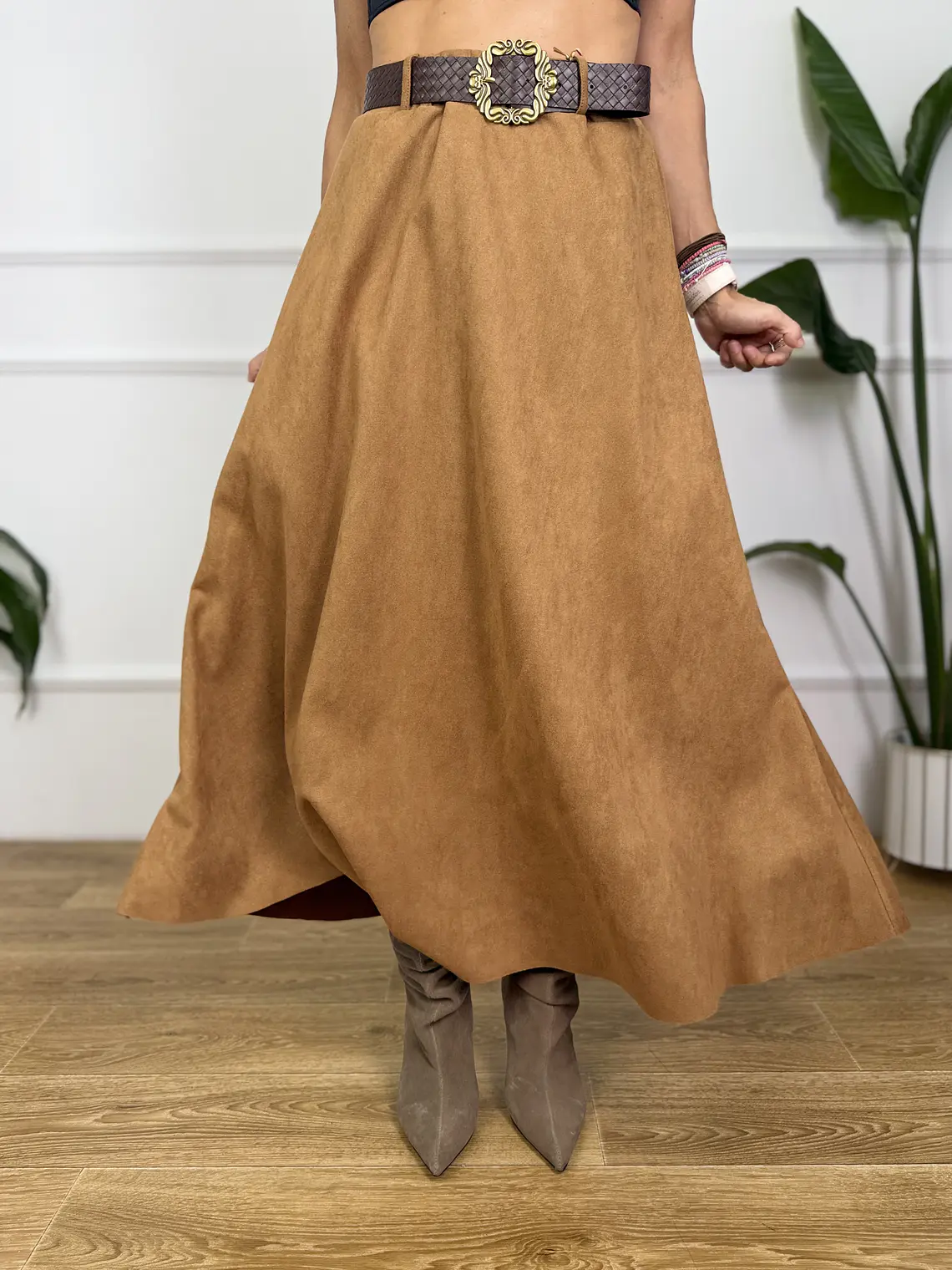 Hazel Skirt Camel 26905  3