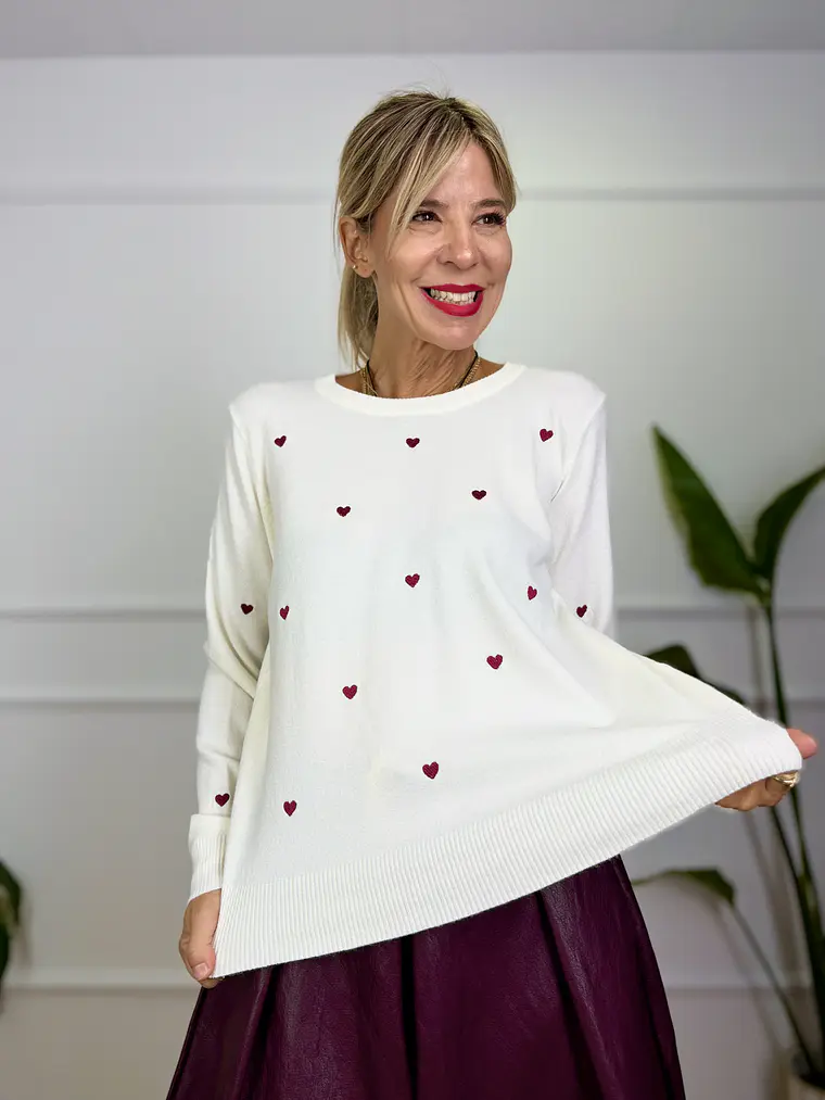 October Sweater White 69320   1