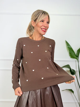 October Sweater Brown 69320