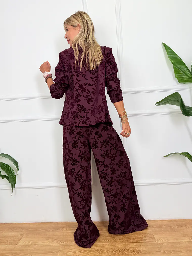 Agatha Suit Wine 7177  3