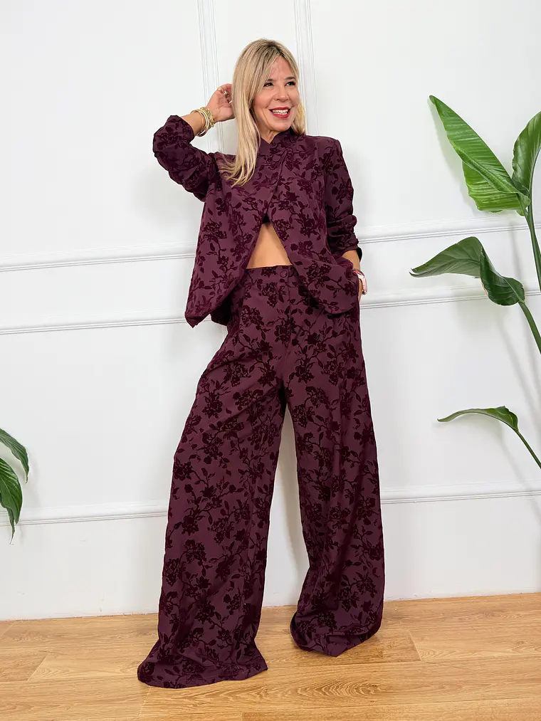 Agatha Suit Wine 7177  2