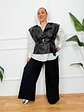 Winifred Leather Vest Black 8752  - thumbnail 2