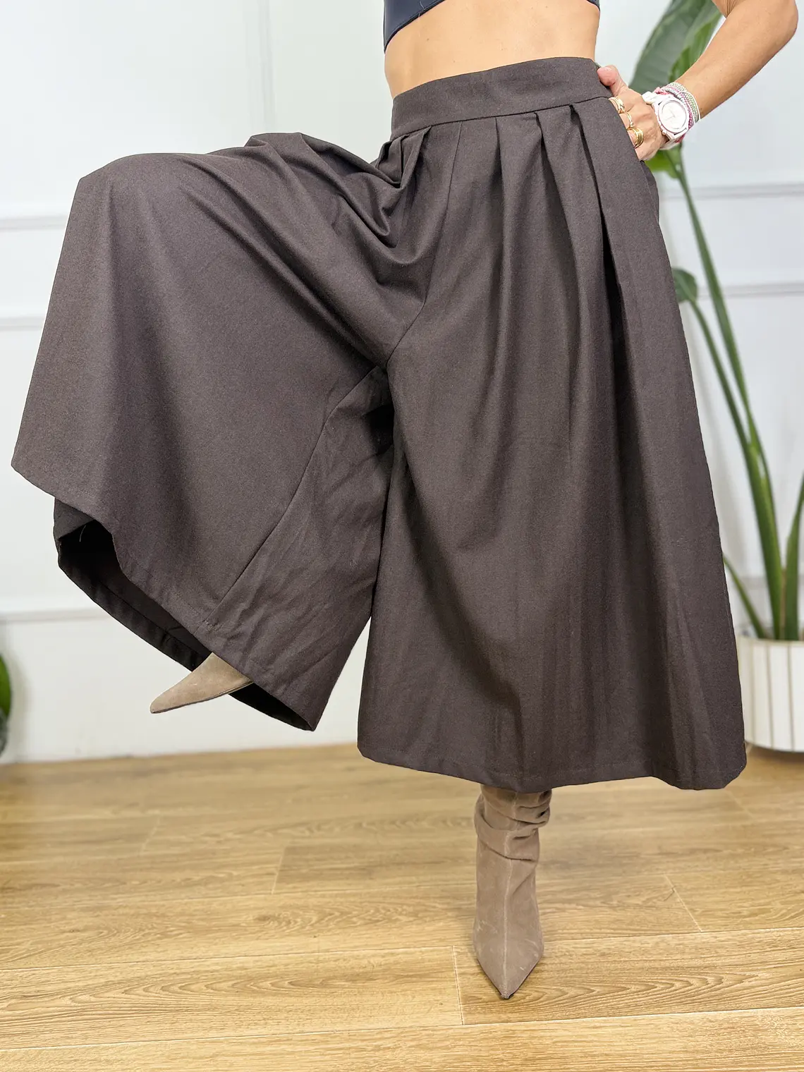 Stella Zip Cullot Brown MP7510 4