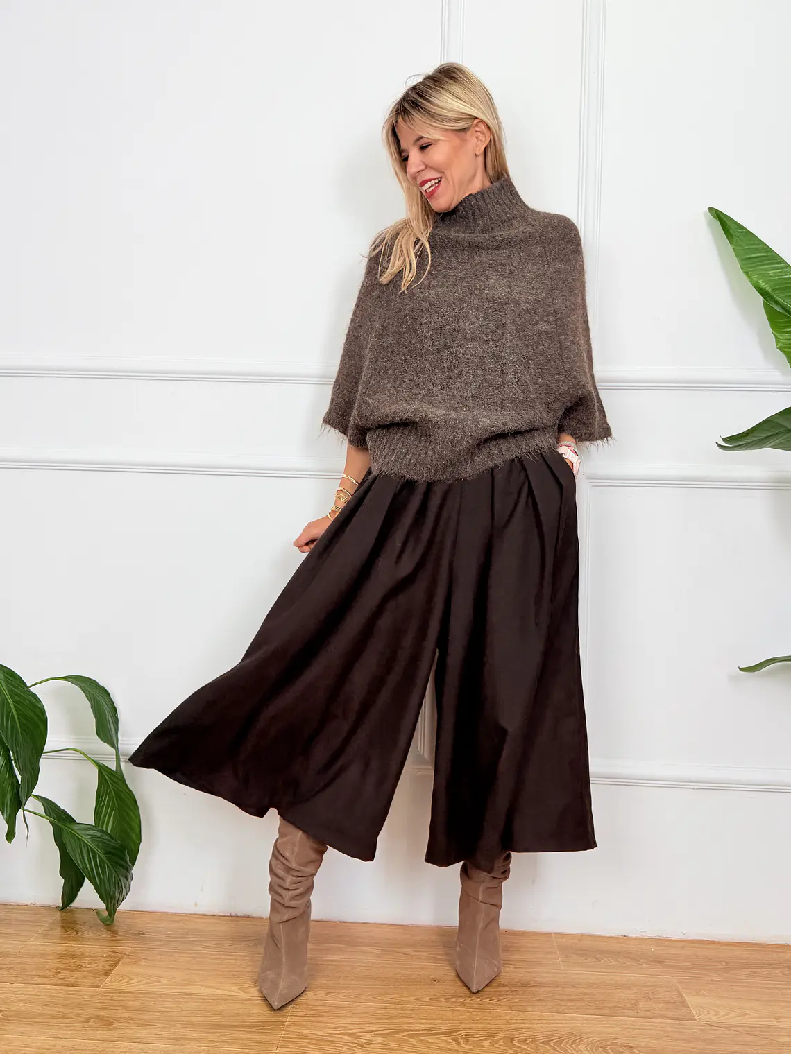 Stella Zip Cullot Brown MP7510 1