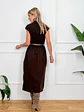 Allegra Midi Dress Brown 2131   - thumbnail 3