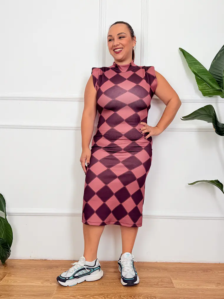 Tiziano Midi Dress Purple 18300  1