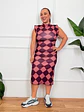 Tiziano Midi Dress Purple 18300  - thumbnail 1