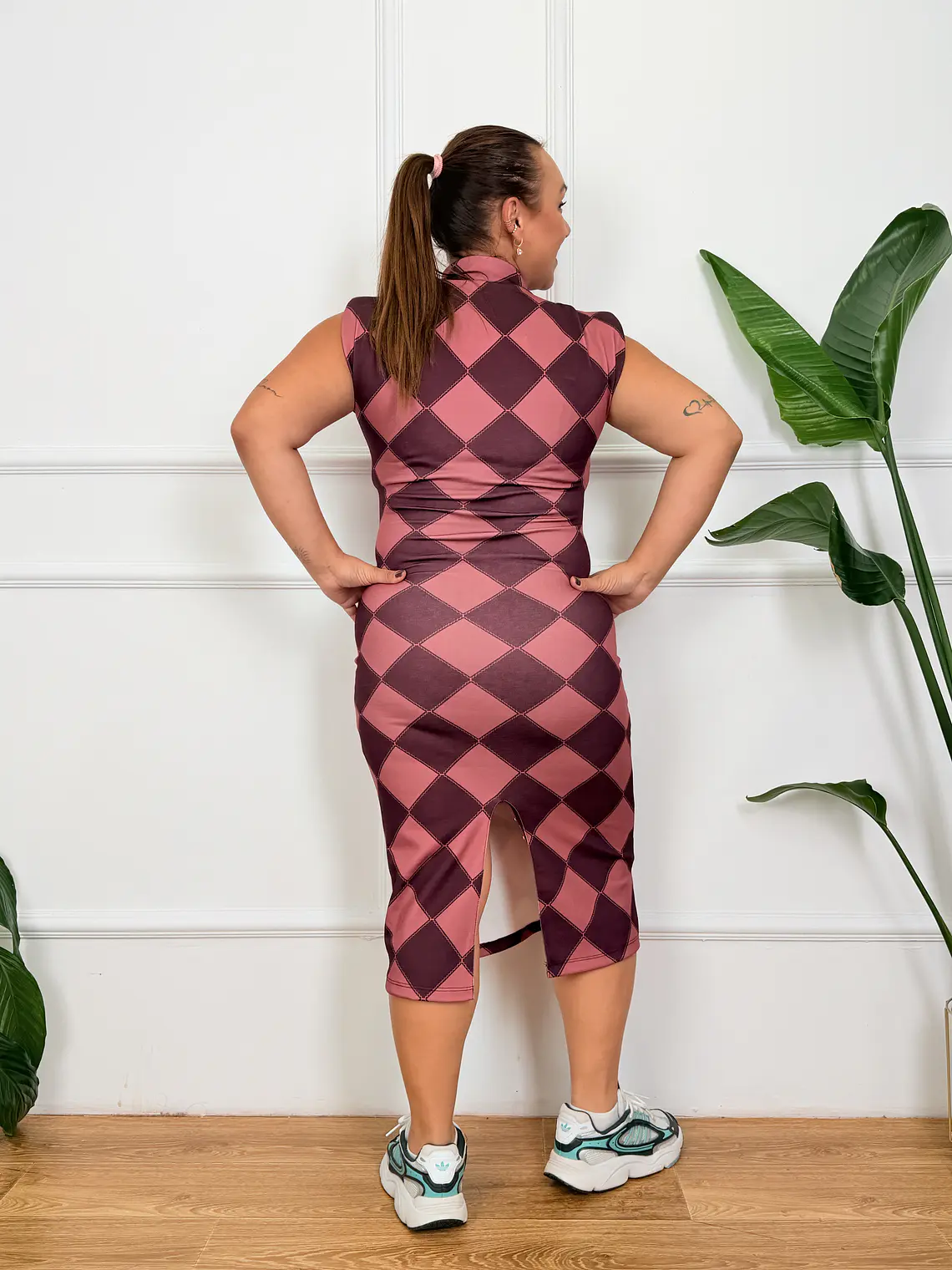 Tiziano Midi Dress Purple 18300  3