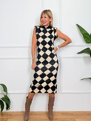 Tiziano Midi Dress Black 18300