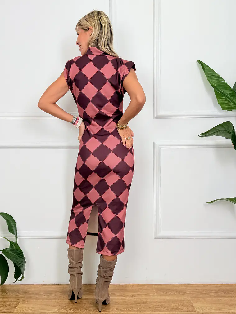 Tiziano Midi Dress Purple 18300  4