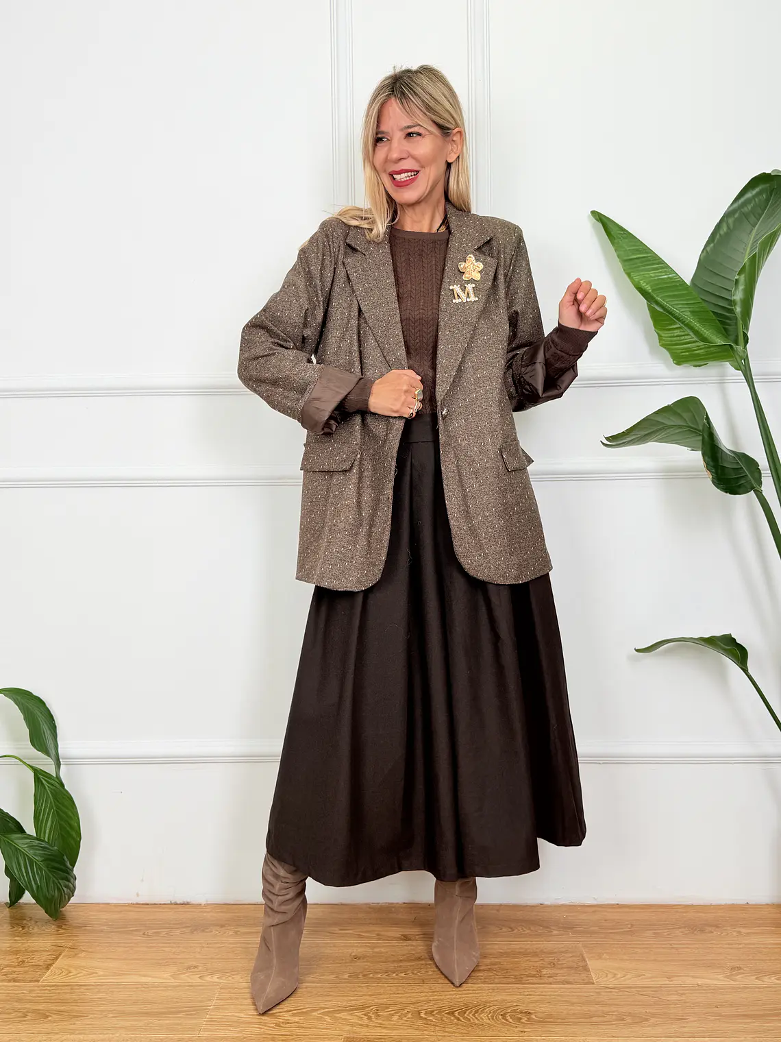 Enea Blazer Brown 7006 5