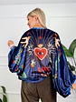 Viola Blouse Blue 22375  - thumbnail 2