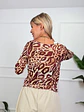 Dante Leopar Blouse Red 2972  - thumbnail 2
