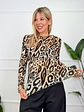 Dante Leopar Blouse Black 2972    - thumbnail 1