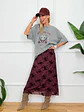 Elisabetta Skirt Wine 15042  - thumbnail 2