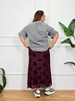Elisabetta Skirt Wine 15042  - thumbnail 4
