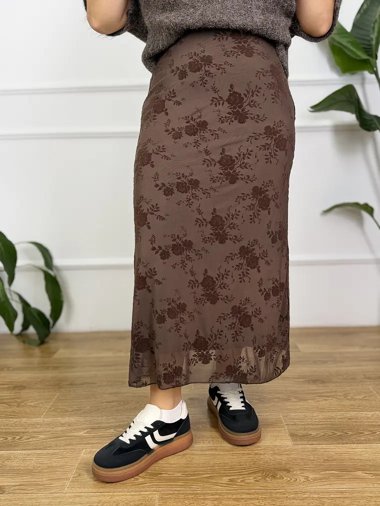 Elisabetta Skirt Brown 15042  5