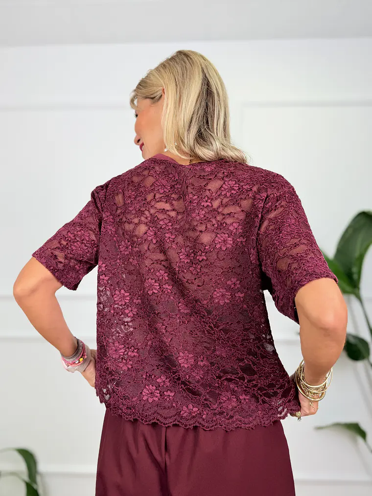 Barbara T-shirt Wine 21001 2