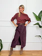 Michele Blouse Wine 61978   - thumbnail 2