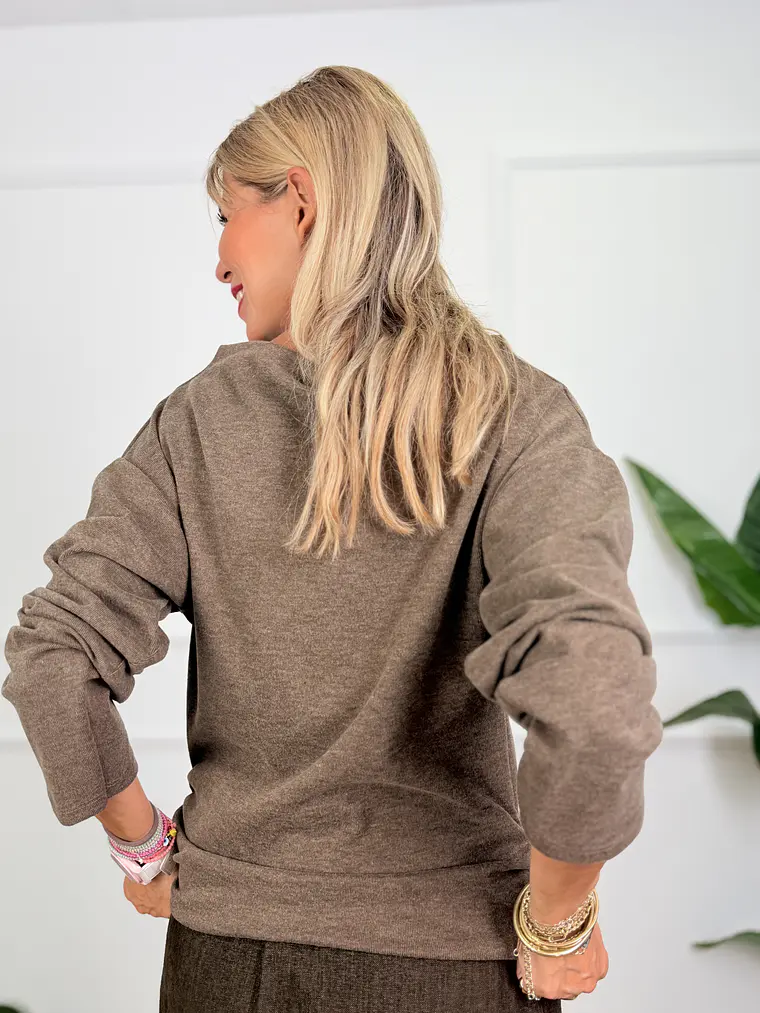 Michele Blouse Brown 61978    4