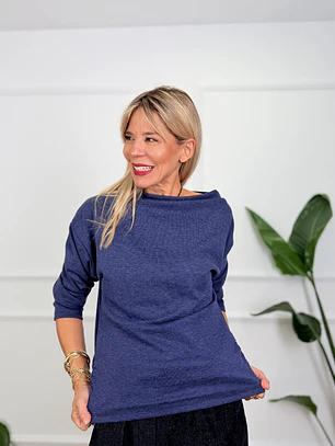 Michele Blouse Blue 61978