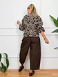 Clelia Pants Brown 6551    - thumbnail 3