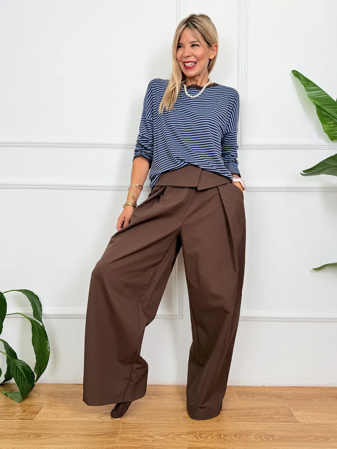 Monday Blouse Blue M22465A 2
