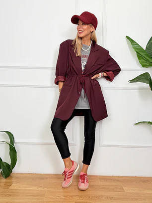 Jenny Trench Coat Wine 89992